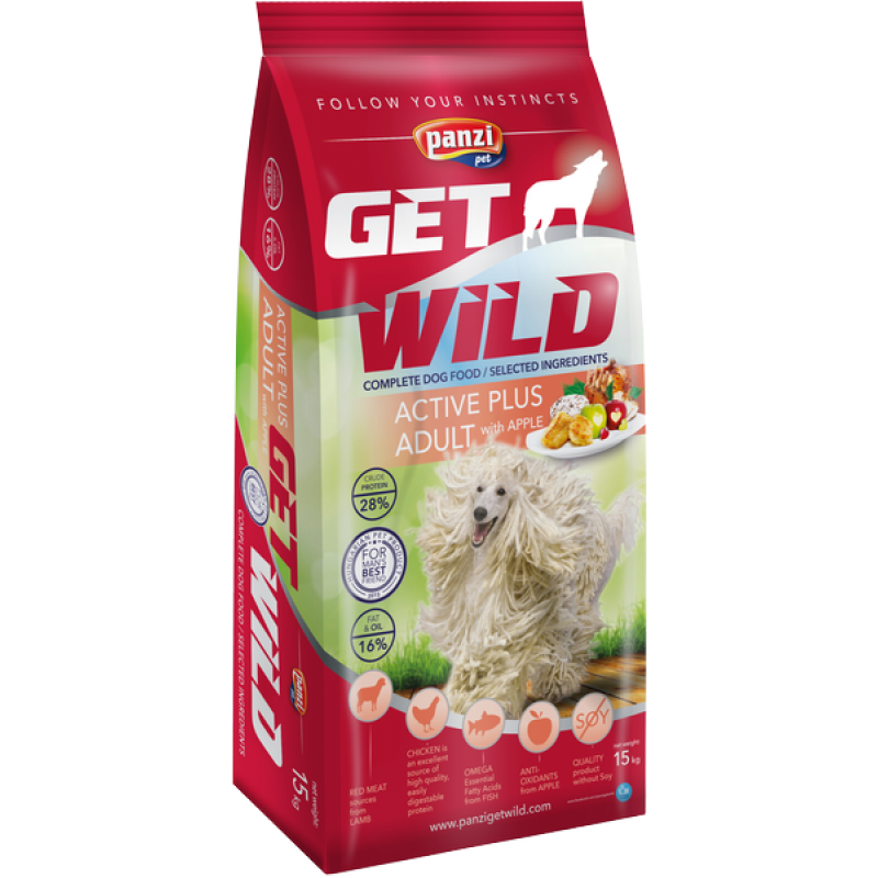 Hrana uscata pentru caini adulti GetWild active plus 15 kg