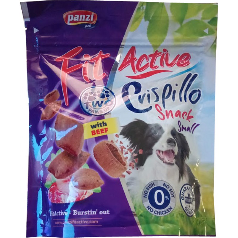 Suplimente pentru caini FitActive crispillo snack cu vita 180 gr