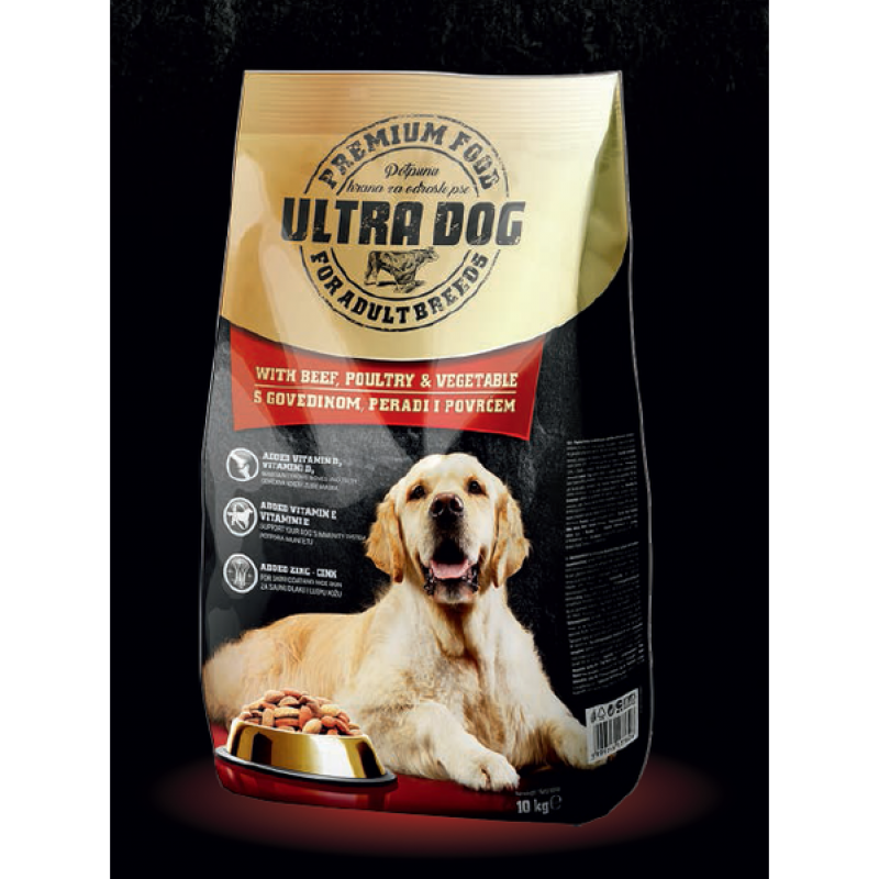 Hrana uscata pentru caini adulti Ultra Dog 10 kg